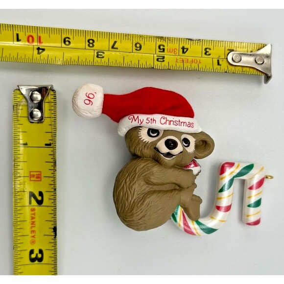 VINTAGE 1996 Hallmark Keepsake Ornament- Baby's Fifth 5th Christmas- Koala Bear - Picture 3 of 11